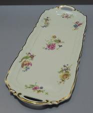-JOLI ANCIEN PLATEAU à GATEAUX CAKE en PORCELAINE de LIMOGES BERNARDAUD XXe    D