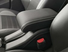 Accoudoir LIMITED pour PEUGEOT 2008 (2013-2019) noir + 4 coutures blanches