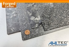 Forgée Carbone Fin Plaque 3mm / Cfk Chopped Crushed Carbone