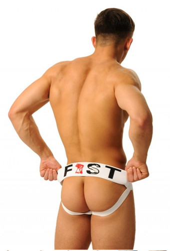 White fist jock rubber - fist,