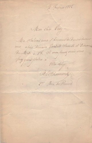 Alexandre schoenewerk lettre - alexandre,