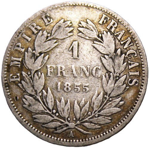 Franc napoléon iii - napoléon, tête