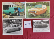 N°19995/  RELIANT ROBIN 850 (3 roues)  2 photos 1974 et 1976 + catalogue 1976
