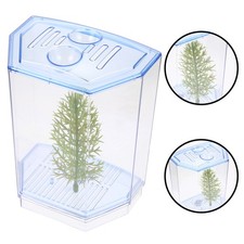  Aquarium À Poissons Boîte D'élevage De Guppys Transparent Chariot