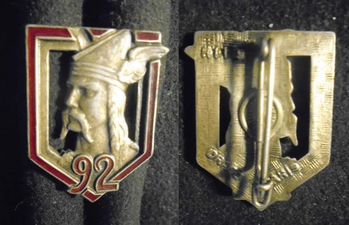 Insigne militaire 92 - insigne, –