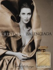 Publicité papier Parfum. Perfume ad. BALENCIAGA Cristobal 1998