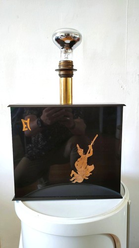 Lampe design années bois - design,
