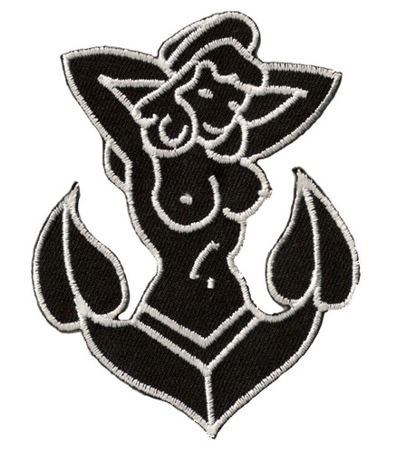 Ecusson patche ancre tattoo - ancre,
