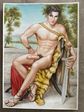 Aquarelle Originale Du Peintre