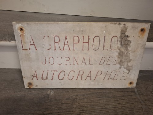 Rare plaque autographe - rare,