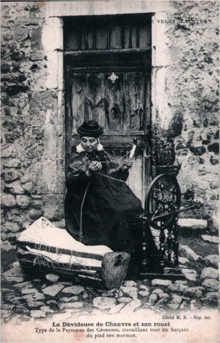 Cpa puy la dévideuse - cpa,