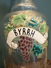 Rare Bouteille Verre Emaillé
