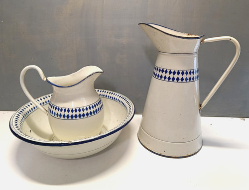 Ancien ensemble pichet broc - ancien, /