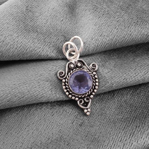 Pendentif charm iolite - pendentif,