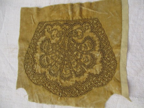 Dessus brodé main perles - brodé, de