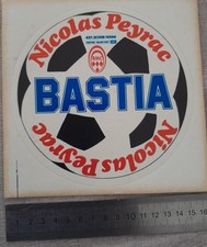 Ancien autocollant publicitaire RADIO MONTE CARLO - Bastia FC - Nicolas Peyrac