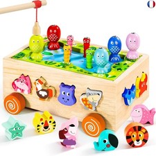 Jouet Bebe 1 an, Jouet Montessori 1 2 3 Ans, 6 en 1 Jouet éducatif Enfant 