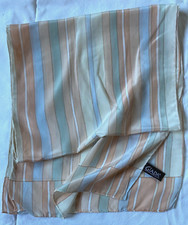 Echarpe vintage en soie  "Giada" 35cm x 140cm foulard scarf à saisir