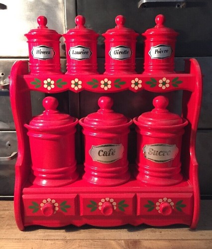 étagère rouge vintage emsa - rouge,
