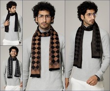 10 PC Lot Homme Femme 100% Cachemire Chaud Carreaux Écharpe Épais Rayure Laine