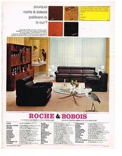 PUBLICITE  1969   ROCHE & BOBOIS  meubles