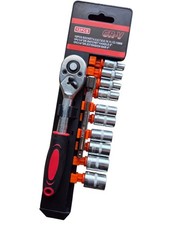 Clé à Cliquet 1/4 + Douilles 4-13 