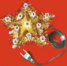 Guirlande ancienne décoration Noël ornement  vintage étoile 