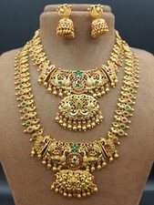 Indien 2 Pièces Or Collier