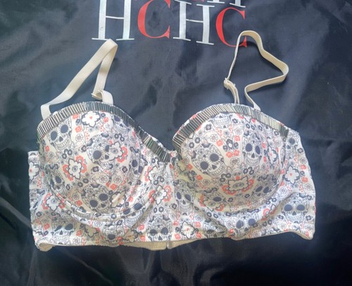 Undiz white bra skull size - skull,