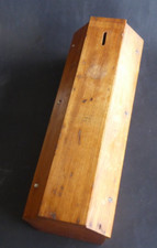 Tronc d’Église Bois Art Populaire France en forme cercueil ? coffin shaped box