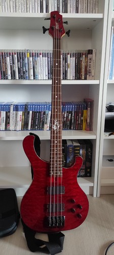 Red cherry cort t74 - bass,, 4