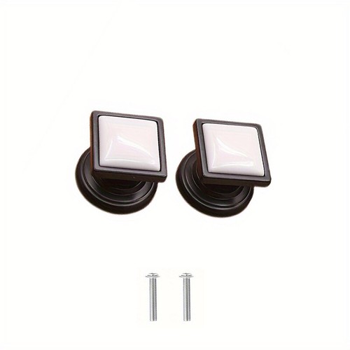2pcs vintage carré poignée - 2pcs,