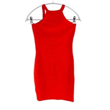 Robe Bodycon Sans Manches Tricotée Rouge Marciano Guess Taille S
