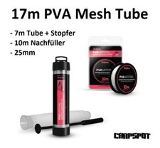 17m Pva Mesh 25mm + Poussoir - Rapide Chf - Entonnoir Web Tube Recharge Réseau