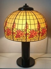 Lampe champignon vintage plastique carton style art deco no tiffany mushroom