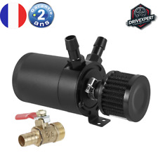 Récupérateur d'Huile 150ml Aluminium 2 Ports avec Filtre et Vanne de Vidange