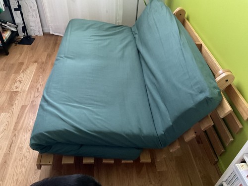 Canape convertible bois clair - canape,