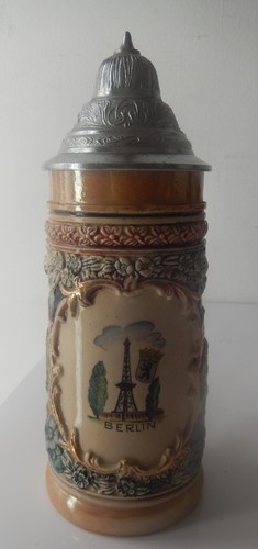 Chope bière en grès - bière, cl