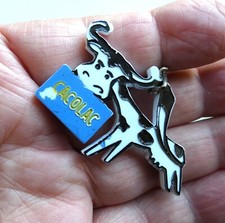 Ancien porte cle Vache Boisson Chocolat CACOLAC, Années 60.