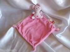 Doudou souris rose, 5 étiquettes, Nicotoy