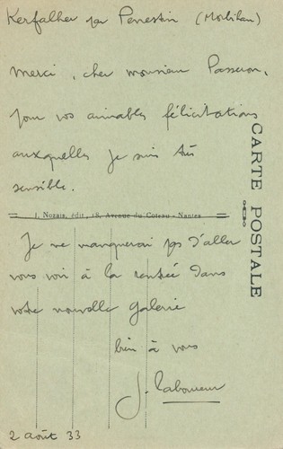 Jean émile laboureur carte - Émile,