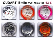 CAPSULES  de  CHAMPAGNE  OUDART  Emile N° 38, 40a  à  40e