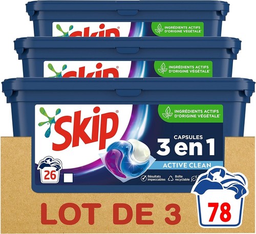 Lot lessive skip - lot,
