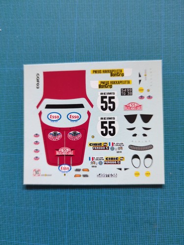 Decal renault alpine - decal, 1/43