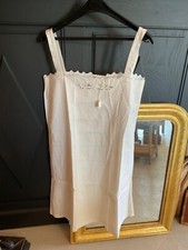 Chemise de nuit  .Bretelles coton . Ancien .  .N°48