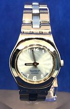 Montre SWATCH IRONY 2005 Femme Bracelet Métal SWISS MADE SUISSE Watch Uhr Argent