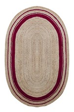 Tapis oval jute tressé - oval, en