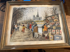 Paris: belle aquarelle de la