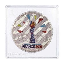 France - médaille - Coupe du Monde féminine - FIFA football - 2019 - argent 925‰