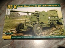RARE ACE 72274 1/72 canon russe AA 85mm modele 1939 WW2